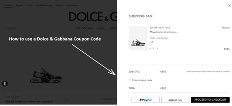 dolce gabbana coupon|dolce and gabbana discount.